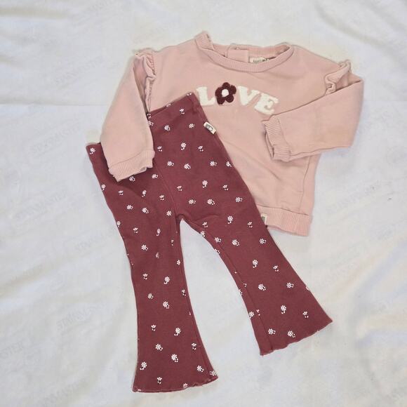 Rabbit And Bear And Carter's Toddler Girl Pant Sets Bundle Of Two. Size 24mo - Picture 6 of 9